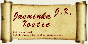 Jasminka Kostić vizit kartica